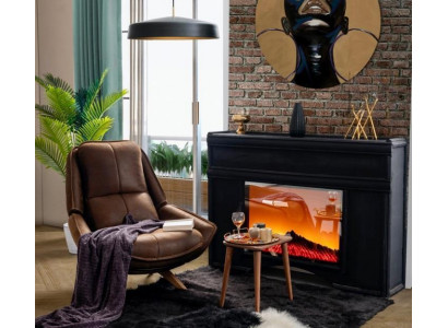 Fauteuil de luxe au design moderne Meuble de salon de couleur marron Style Nouveauté